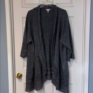 Croft & Barrow open front tunic length cardigan